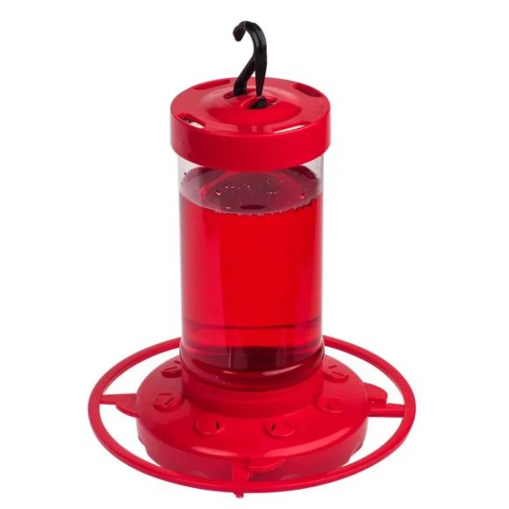 (2 pack) Hummingbird Feeder, 16 oz, Red, Plastic